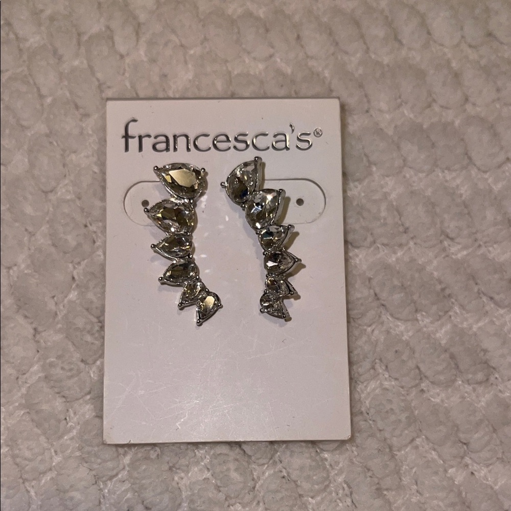 Francesca's Collections Gold and Silver Earrings
